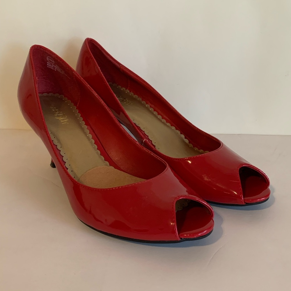 East5th Women’s Red Dress Shoes Heels Size 10M